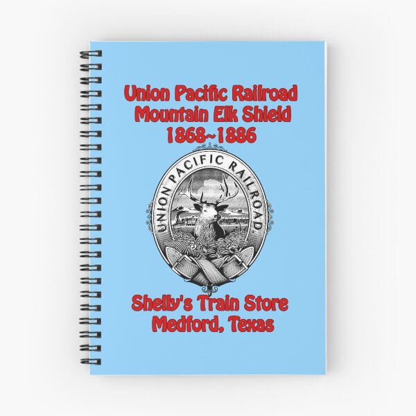 Item preview, Train logo,UP, Union Pacific Mountain Elk Shield 1868~1886, Shelly's Train Store,Vintage, Classic,Archaic, Collectible Train Logos,Rail & Railroad Logos,train stickers,magnets,t-shirts,posters designed and sold by MoreEZUSA-Here.