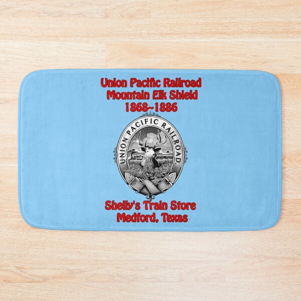 Item preview, Train logo,UP, Union Pacific Mountain Elk Shield 1868~1886, Shelly's Train Store,Vintage, Classic,Archaic, Collectible Train Logos,Rail & Railroad Logos,train stickers,magnets,t-shirts,posters designed and sold by MoreEZUSA-Here.