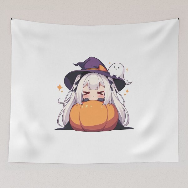 Item preview, Formidable Azur Lane Halloween Calabaza Bruja Rubia Azul Linda Chica Anime Chibi Kawaii designed and sold by HumbertoValveno.