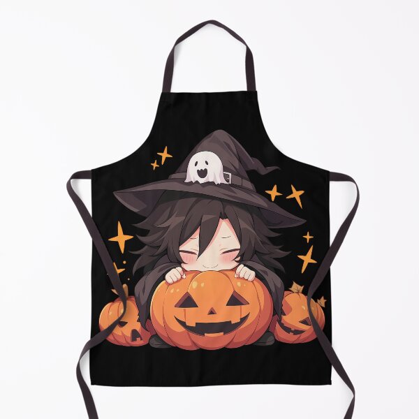 Item preview, Nobuchika Ginoza Psycho Pass Halloween Chibi Witch Boy Pumpkin Dark Hair Sleepy Cute Anime Boy designed and sold by HumbertoValveno.