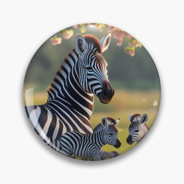 Artikelvorschau, Mama Zebra wacht über ihr Zebrababy entworfen und verkauft von My Beautiful Healing Art.