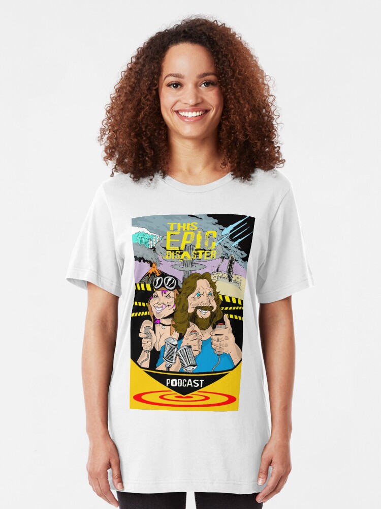 Alternate view of This Epic Disaster - Jay Hilgenfeld Illustration Slim Fit T-Shirt
