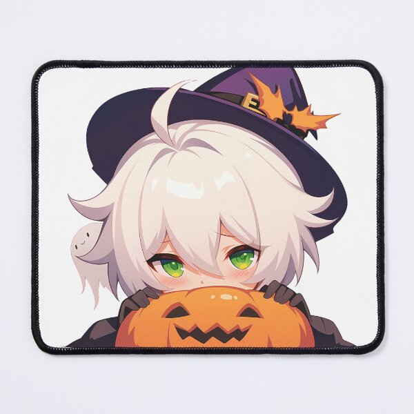 Item preview, Game Bennett Genshin Impact Halloween Pumpkin Cute Chibi Anime Boy Witch Kawaii designed and sold by HumbertoValveno.
