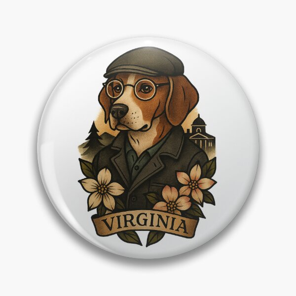 Item preview, Virginia Beagle Hipster – Fifty Nifty Collection designed and sold by Zippitydodads.