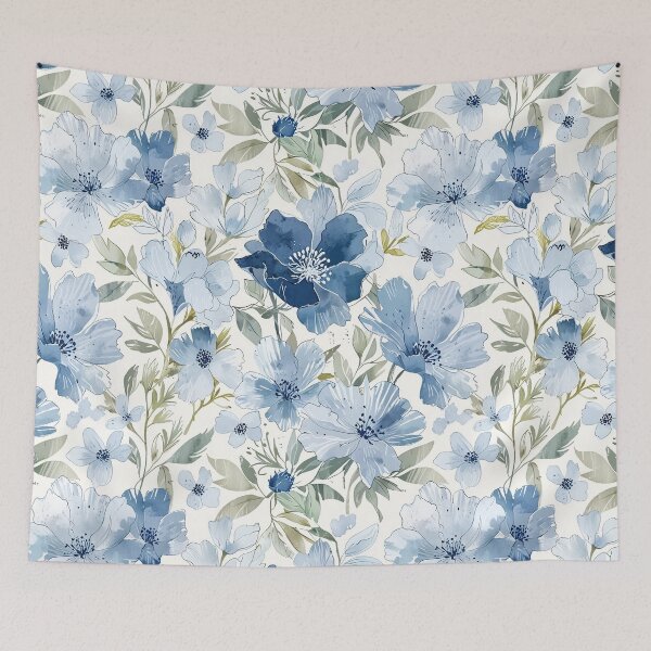 Item preview, Blue Flower Painting designed and sold by CoolPixels.