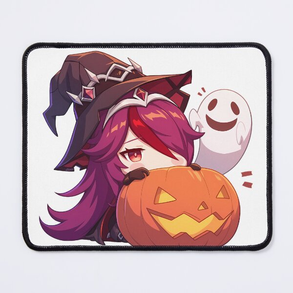Item preview, Game Rosaria Genshin Impact Halloween Cute Chibi Witch Pumpkin Ghost Anime Girl Kawaii designed and sold by HumbertoValveno.