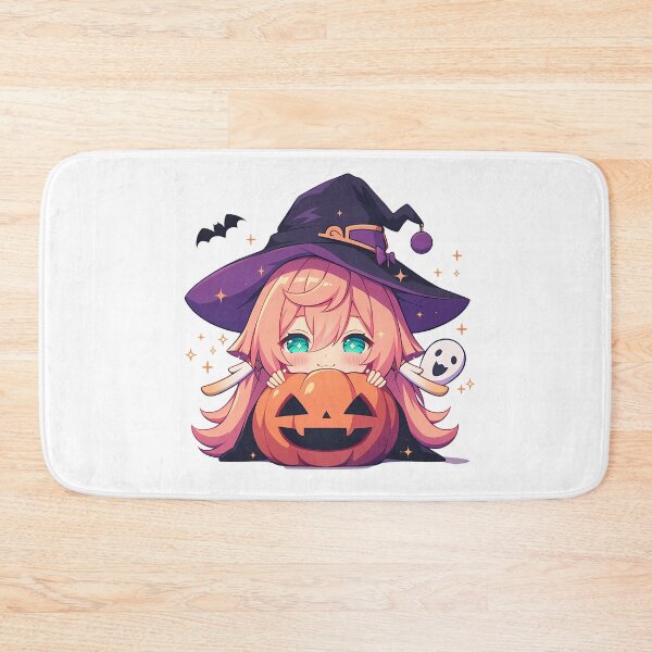 Item preview, Game Yanfei Genshin Impact Chibi Halloween Pumpkin Cute Anime Girl Magic designed and sold by HumbertoValveno.