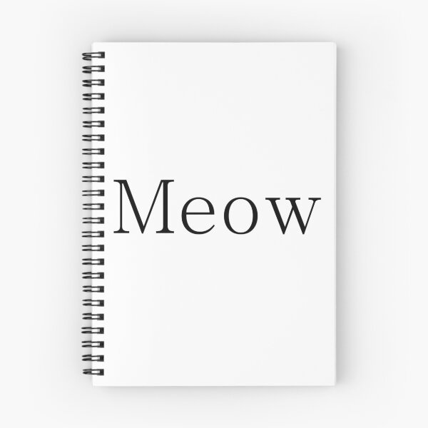 Item preview, Meow (typed) designed and sold by Timbonator.