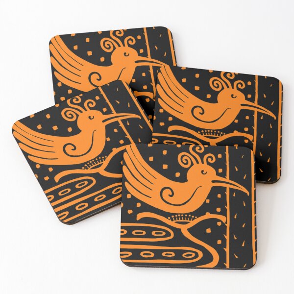 Item preview, Cactus Bird - orange  1 designed and sold by cecilleda.