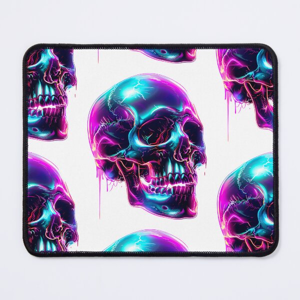 Item preview, Modern Edgy Skull in Neon Style designed and sold by outgougachop.