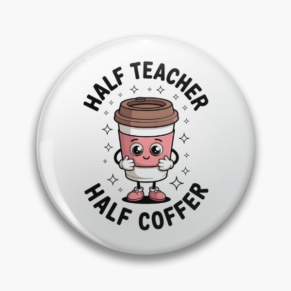 Artikelvorschau, Erwachsene Blau Klein Groovy Halb Lehrer Halb Kaffee Alles Gute zum Lehrertag entworfen und verkauft von TrinaEspinoza.