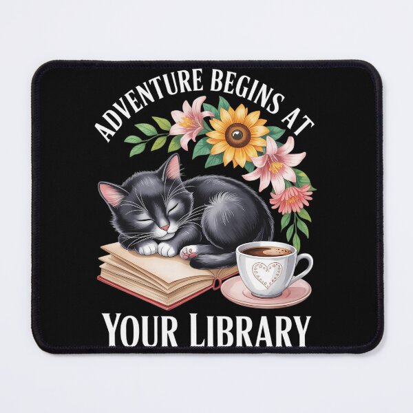 Item preview, Adventure Begins At Your Library Summer Reading 2025 Cat designed and sold by TrinaEspinoza.
