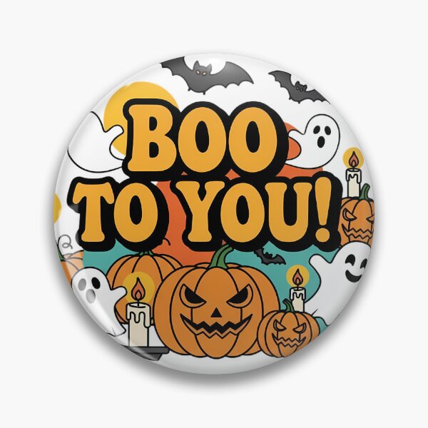 Item preview, Boo to You – Retro Ghost Pumpkin Halloween Design designed and sold by Authentic-Merch.