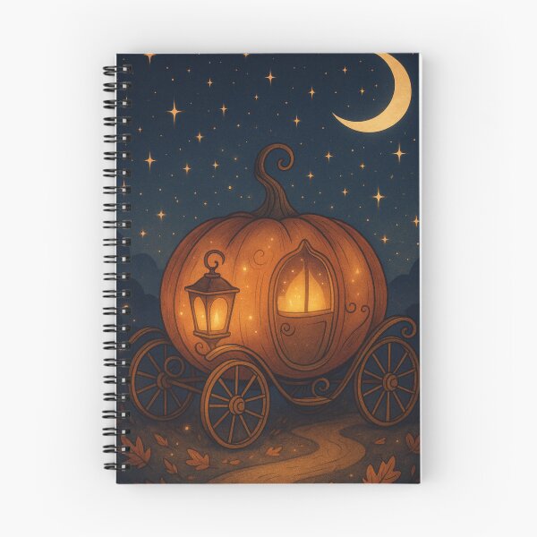 Item preview, Enchanted Pumpkin Carriage – Fairy Tale Halloween Night designed and sold by Painted Moon by Luna Bee™.