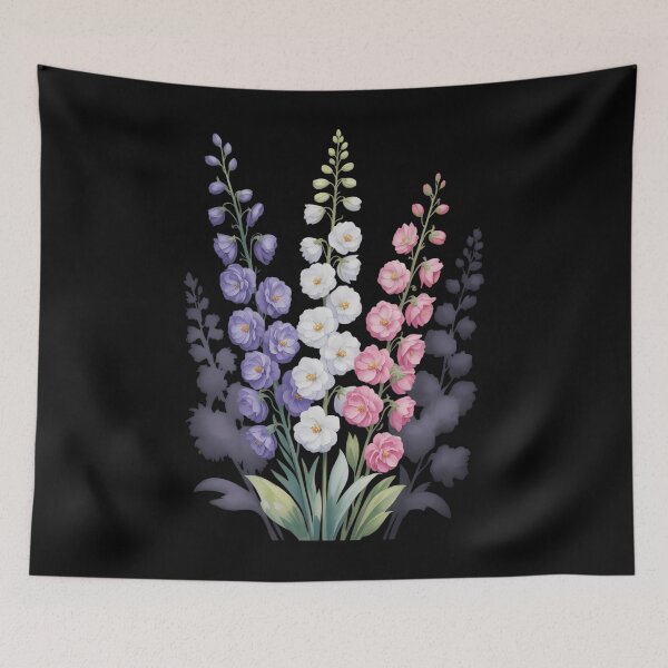 Item preview, Aesthetic Delphinium, July birthday flower, garden designed and sold by TrinaEspinoza.