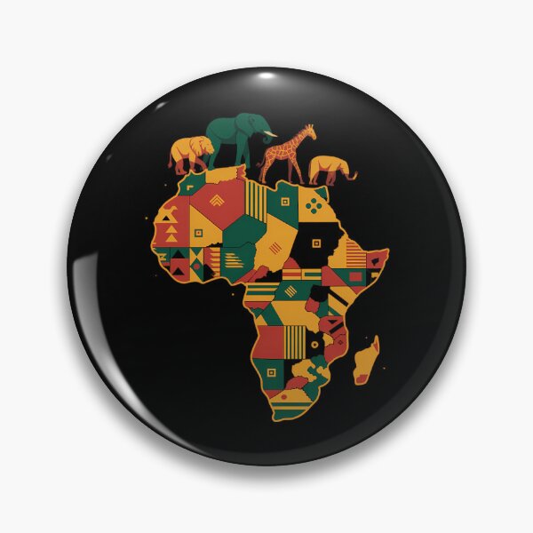 Artikelvorschau, Afrika Karte Afrikanischer Kente Stoffdruck Juneteenth Männer Frauen entworfen und verkauft von TrinaEspinoza.