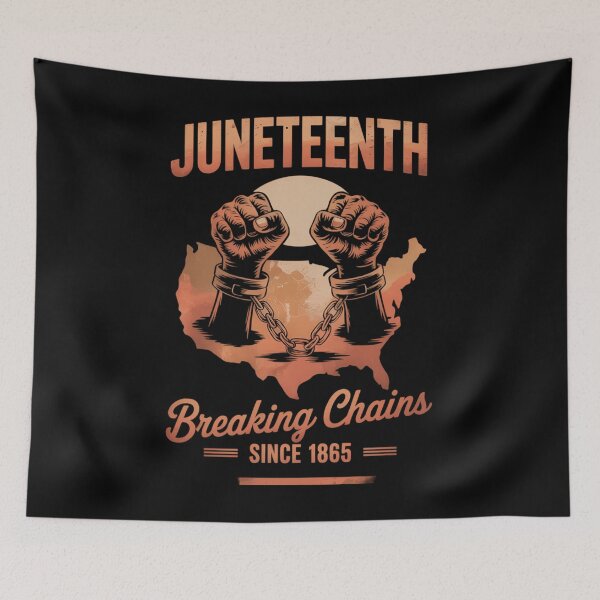 Item preview, African American Juneteenth Breaking Chains 1865 designed and sold by TrinaEspinoza.