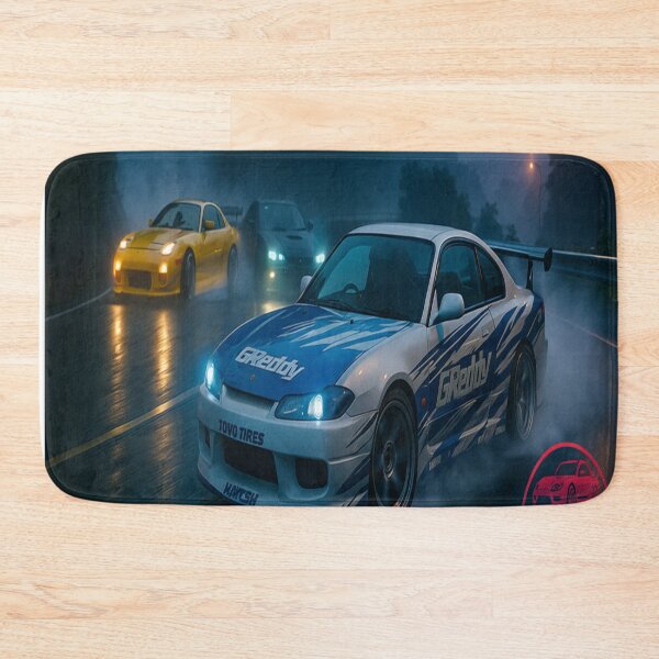 Item preview, Touge smoke, neon glow — this is Tokyo car culture. ?? #TougeLife #JDMnation #TokyoNights designed and sold by leen12 Art Designs Prints.