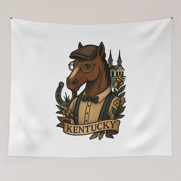 Item preview, Kentucky Horse Hipster – Fifty Nifty Collection designed and sold by Zippitydodads.
