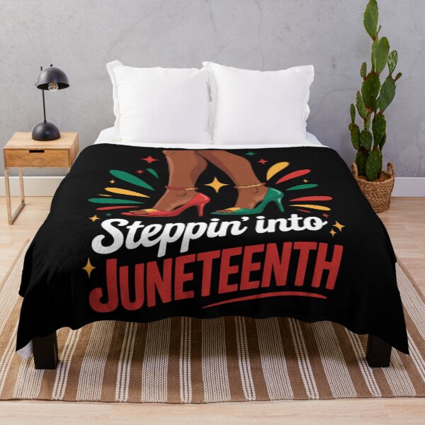 Item preview, Afro Woman High Heels Black Girl Stepping Into Juneteenth designed and sold by TrinaEspinoza.