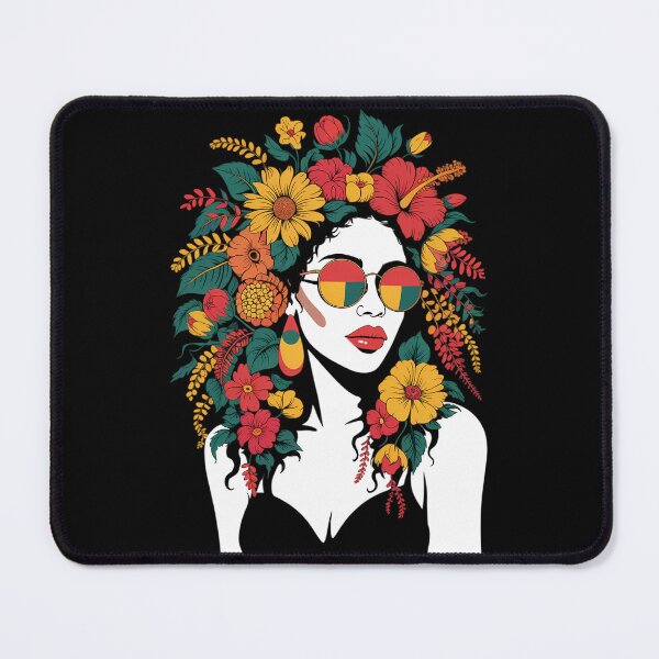 Item preview, Afro Women Flowers Butterfly Latina African American Melanin designed and sold by TrinaEspinoza.