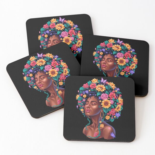 Item preview, Afro African American Women Black Melanin Queen Juneteenth designed and sold by TrinaEspinoza.