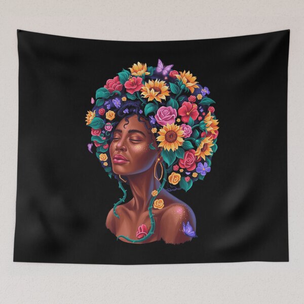Item preview, Afro African American Women Black Melanin Queen Juneteenth designed and sold by TrinaEspinoza.
