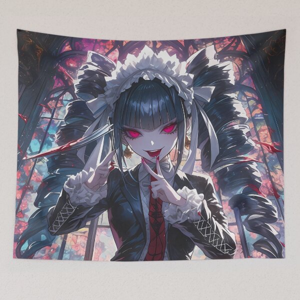 Item preview, Celestia Ludenberg Gothic Danganronpa Anime Girl Dark Victorian Fantasy designed and sold by HumbertoValveno.
