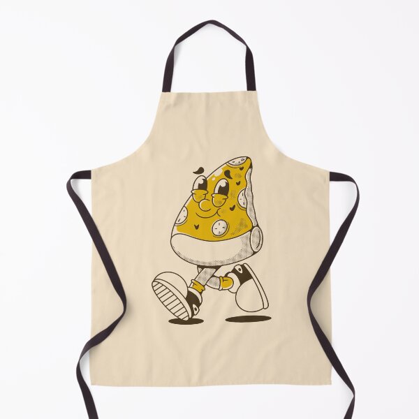 Item preview, Retro Cartoon Walking Pizza Slice Character Illustration designed and sold by adipra.