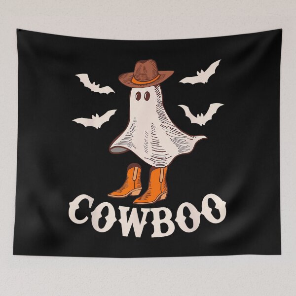 Item preview, Cowboo Ghost Western Cow	 Funny Halloween Spooky 		 designed and sold by meqiumranin.