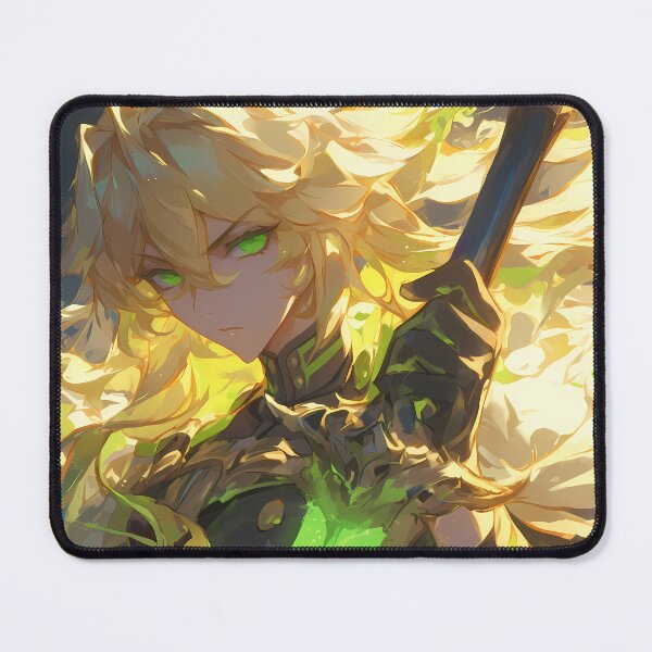 Item preview, Mikaela Hyakuya Seraph Of The End Golden Blade Intense Anime Warrior designed and sold by HumbertoValveno.