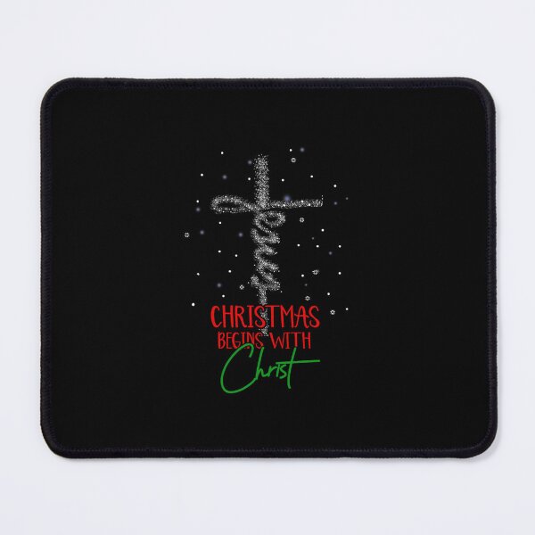 Item preview, Christmas Begins With Christ Snowman Christian Religious 		 designed and sold by sicotmehrias.