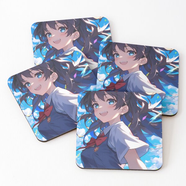 Item preview, Saten Ruiko Certain Elegant Tsukihi Araragi Bakemonogatari Golden Kimono Sky Breeze Anime Girl Beauty designed and sold by HumbertoValveno.