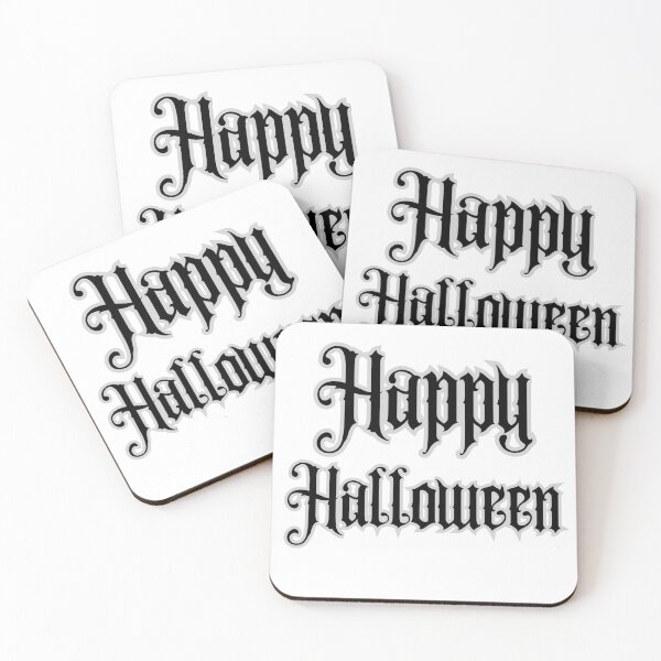 Item preview, Happy Halloween Gothic Typography | Spooky Dark Horror Lettering Design designed and sold by twistedblogger.