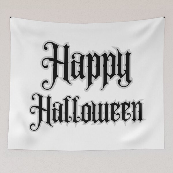 Item preview, Happy Halloween Gothic Typography | Spooky Dark Horror Lettering Design designed and sold by twistedblogger.