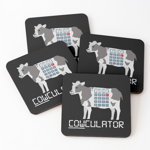 Item preview, Cowculator Math Calculator Funny Cow Moo 		 designed and sold by meqiumranin.