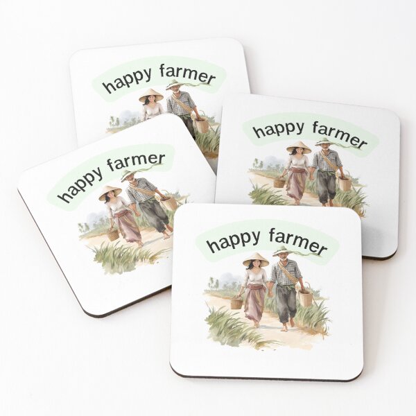 Item preview, Happy Farmer Couple Simple Life Art designed and sold by Happyfreedom.