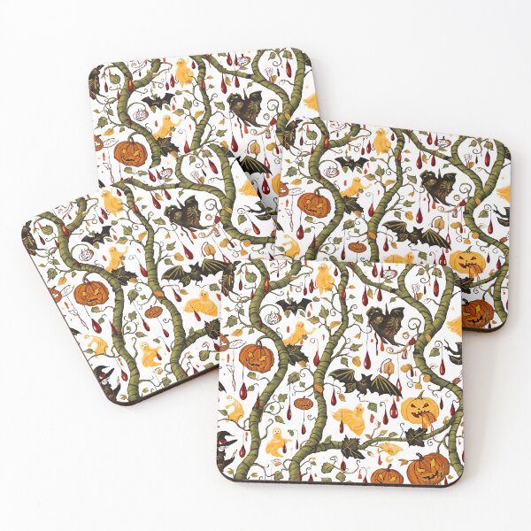 Item preview, Seamless Halloween Pattern with Pumpkins, Bats and Ghosts designed and sold by PWDigitalArt.