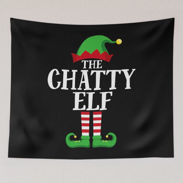 Item preview, Chatty Elf Matching Family Group Christmas Party Pajama 	1	 designed and sold by sandribaljakn.