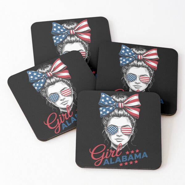 Item preview, Alabama For Girl Messy Bun American Flag designed and sold by papertaless.