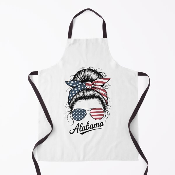 Item preview, Alabama Messy Bun Lady American Flag designed and sold by papertaless.