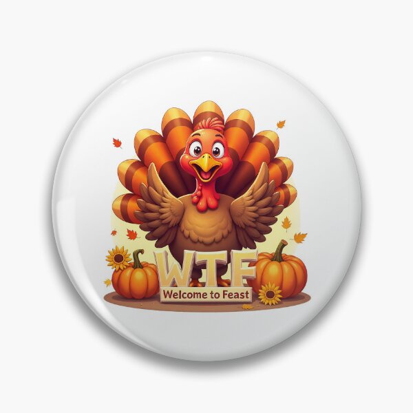 Item preview, WTF Turkey Shirt – Funny Thanksgiving Tee for Fall Family Feasting designed and sold by Zyorakhi Fashion.
