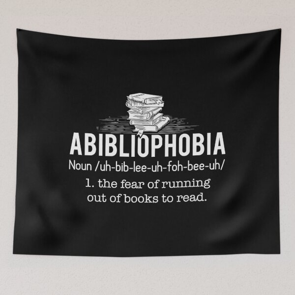 Item preview, Abibliophobia - Funny Reading Bookworm Reader 	 	 		 designed and sold by dingsfacuset.