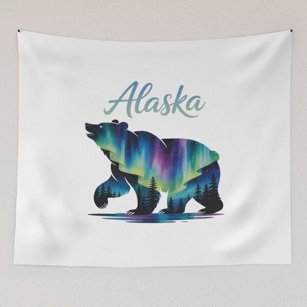 Item preview, Alaska Bear Grizzly Polar Alaskan Nature Zip designed and sold by papertaless.