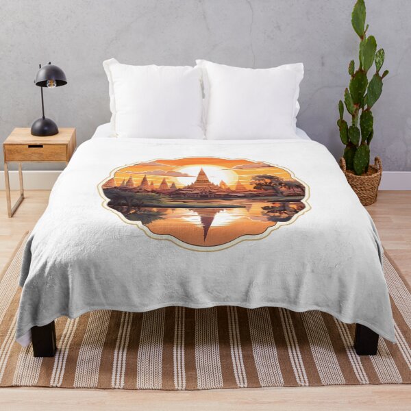 Item preview, Sukhothai Sunset Historical Thailand Art designed and sold by Happyfreedom.