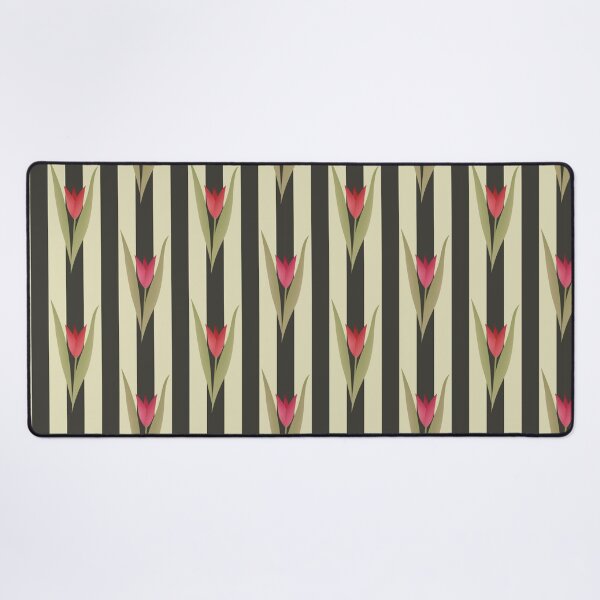 Item preview, Seamless texture red striped tulips designed and sold by fuzzyfox.