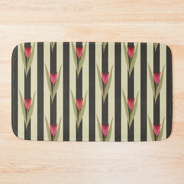 Item preview, Seamless texture red striped tulips designed and sold by fuzzyfox.