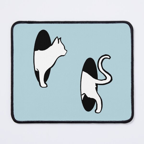 Item preview, Minimalist Cat Illustration Entering and Exiting Portals designed and sold by magdalenanegra.