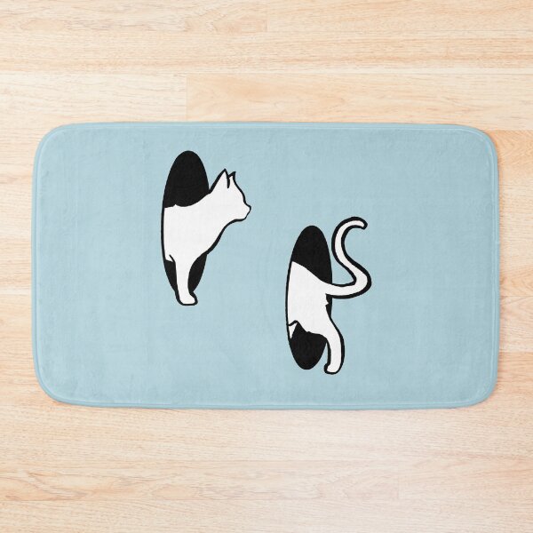 Item preview, Minimalist Cat Illustration Entering and Exiting Portals designed and sold by magdalenanegra.