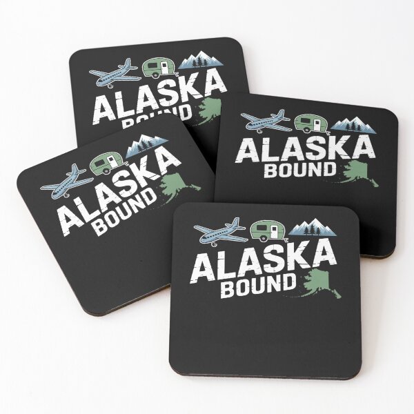 Item preview, Alaska Bound Airplane Luggage and Mountains designed and sold by papertaless.